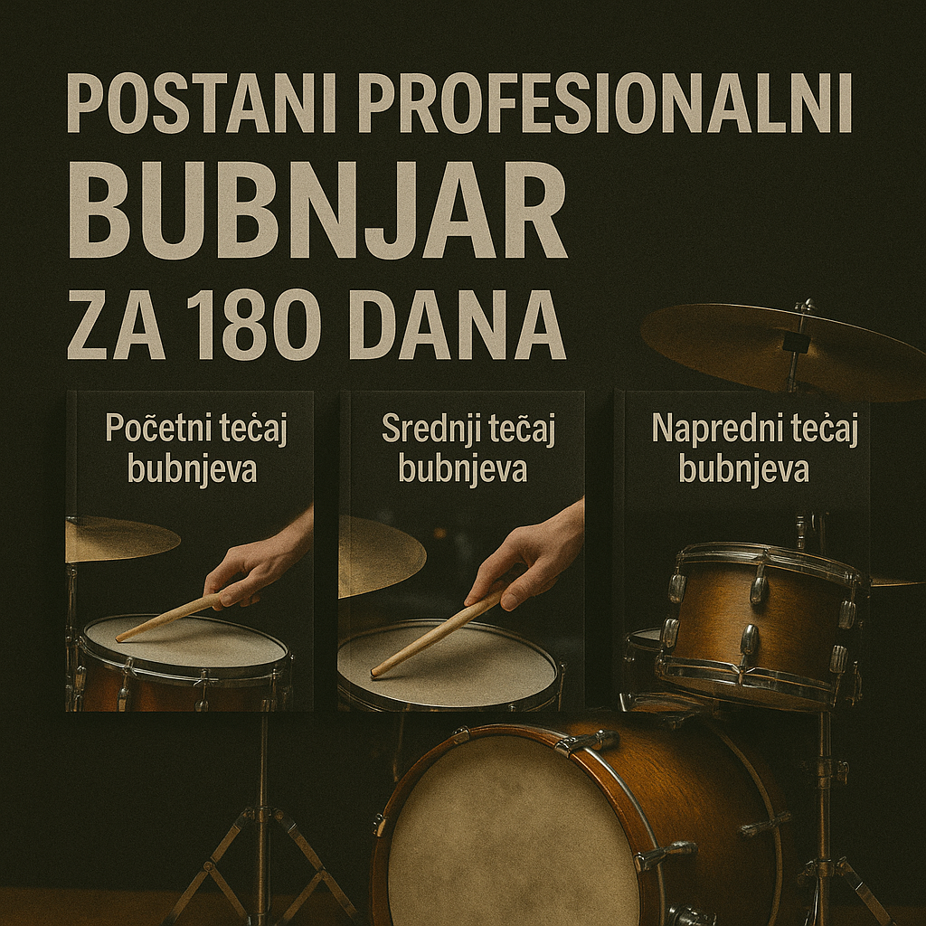 Postani profesionalni bubnjar u 180 dana